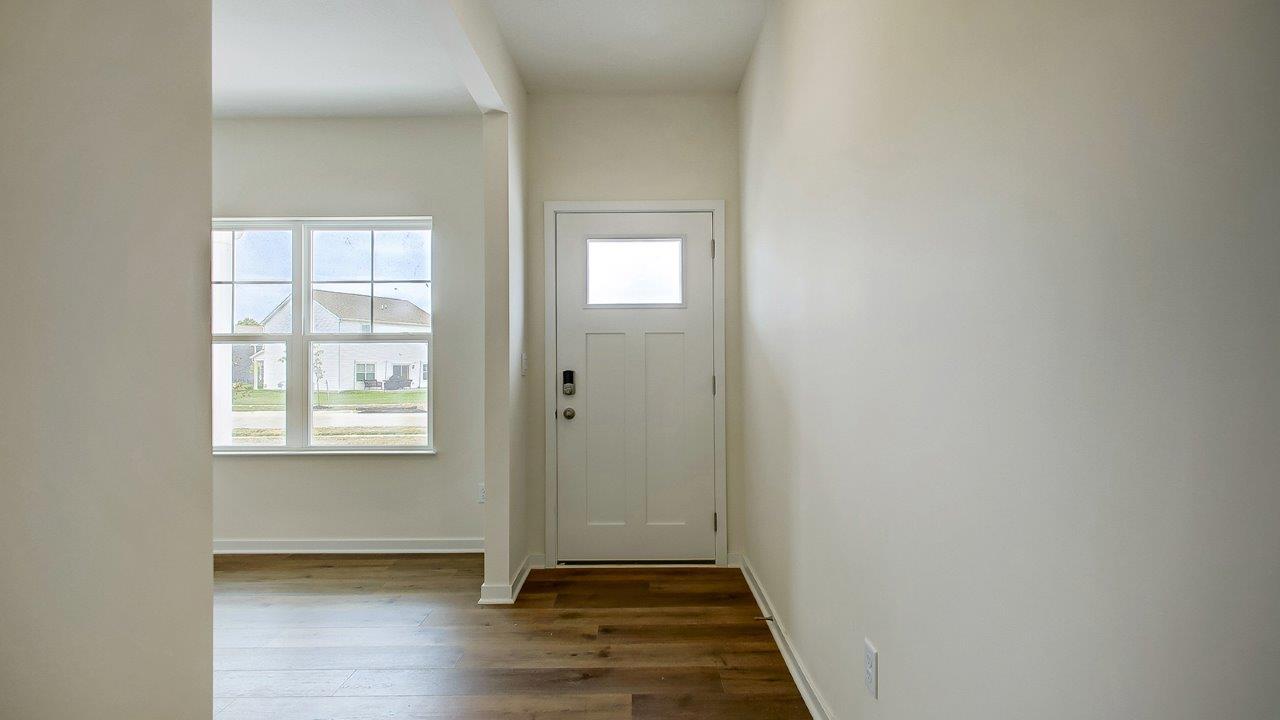 foyer and flex room with double window
