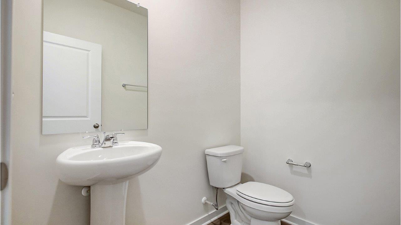 first floor powder room