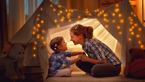 mother daughter fort lifestyle photo