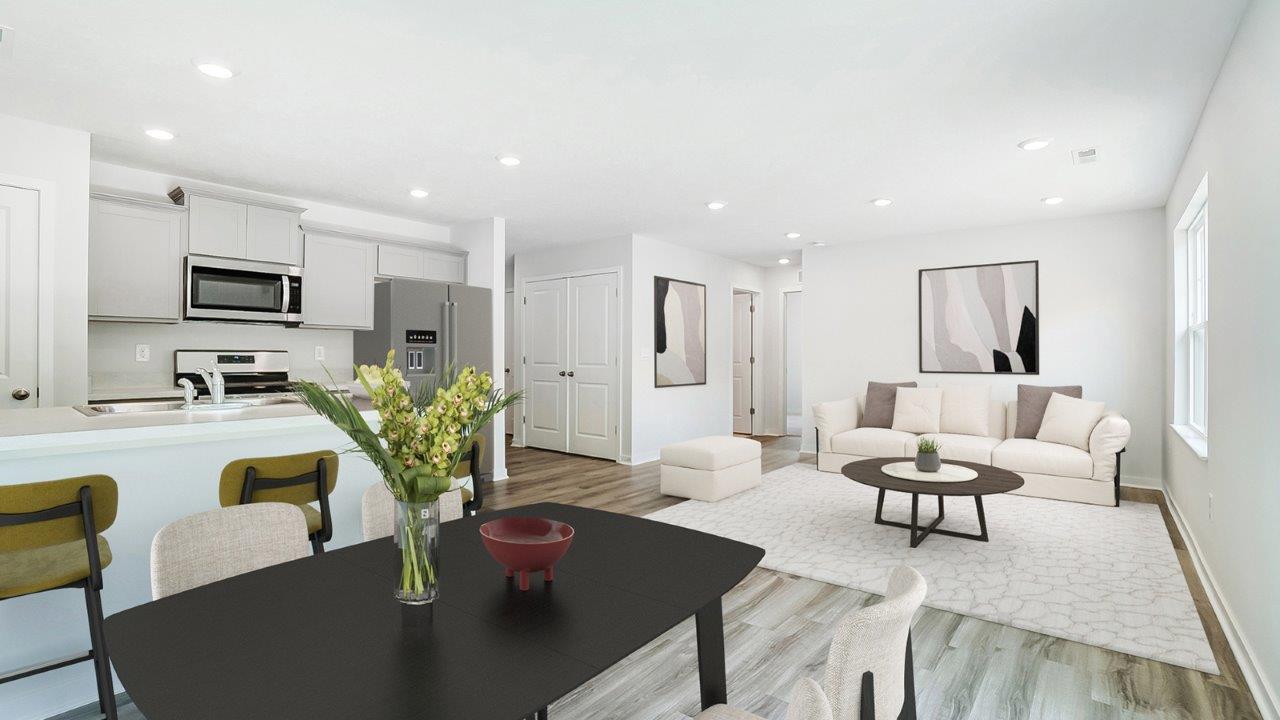 furnished dining and great room