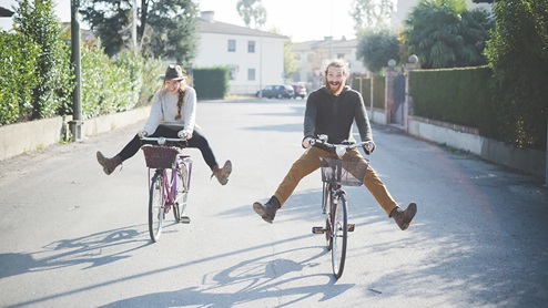 adults on bicycles lifestyle photo