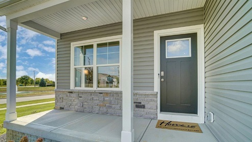 model home front porch