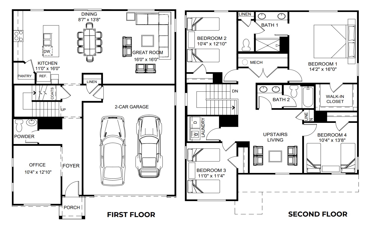 Stamford no basement floor plan