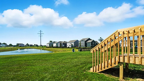 Exterior shot with deck