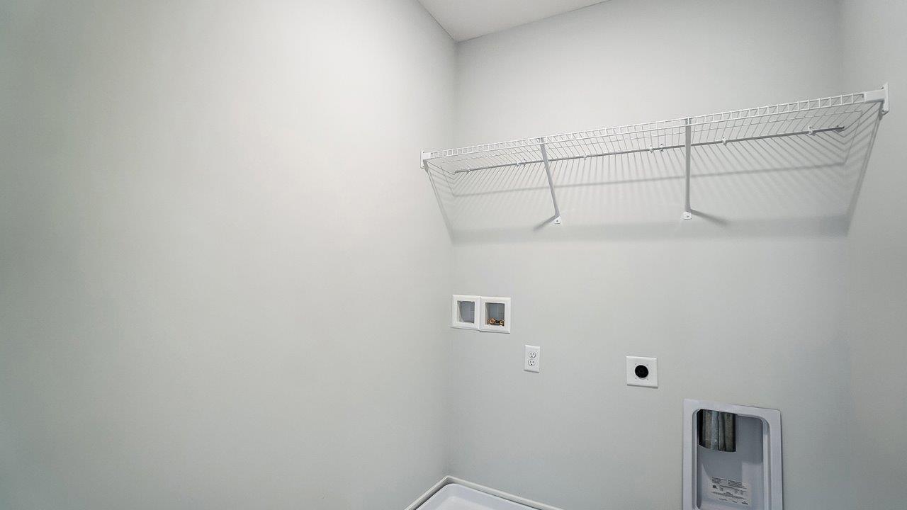 spacious laundry room
