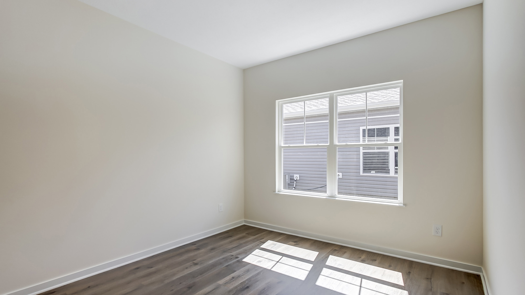Office space with large windows.