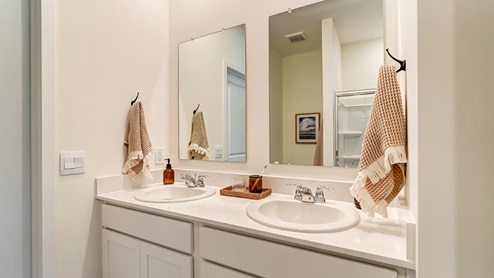 ensuite bath with double vanity