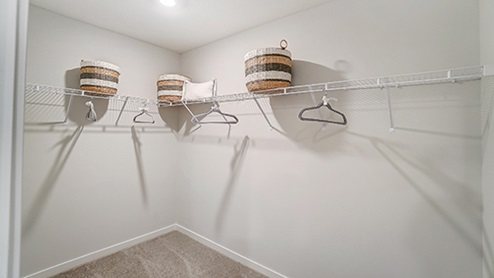 Walnut Mill Model Primary Closet