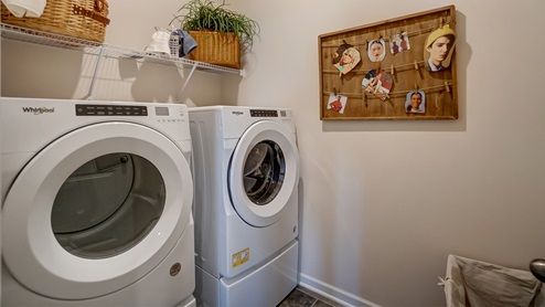 model home laundry