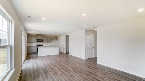great room and kitchen