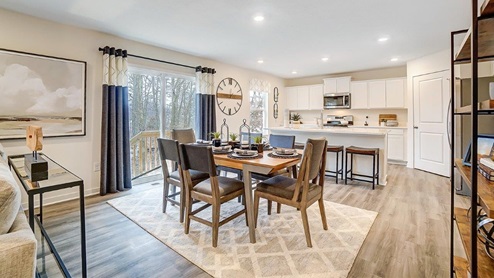 model home dining and kitchen
