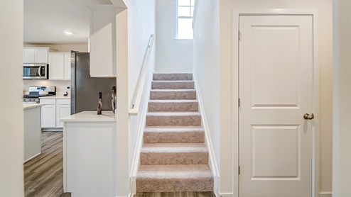 model home stairway