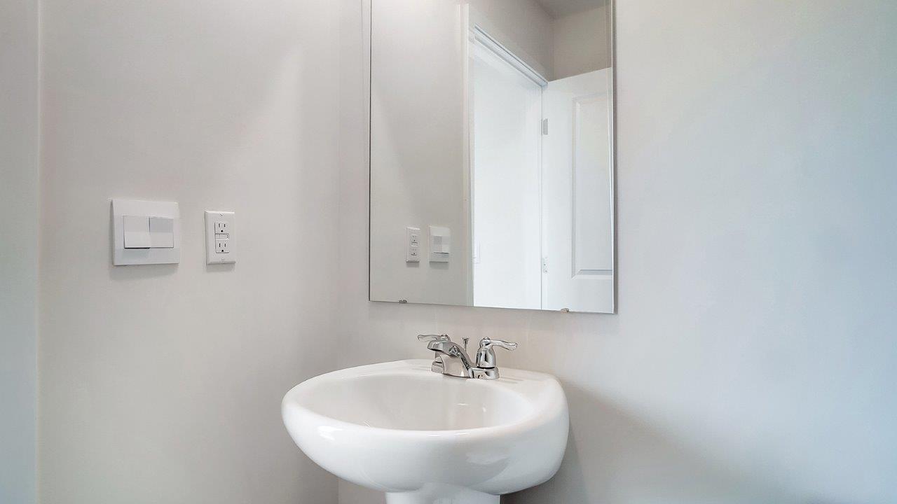 first floor powder room vanity
