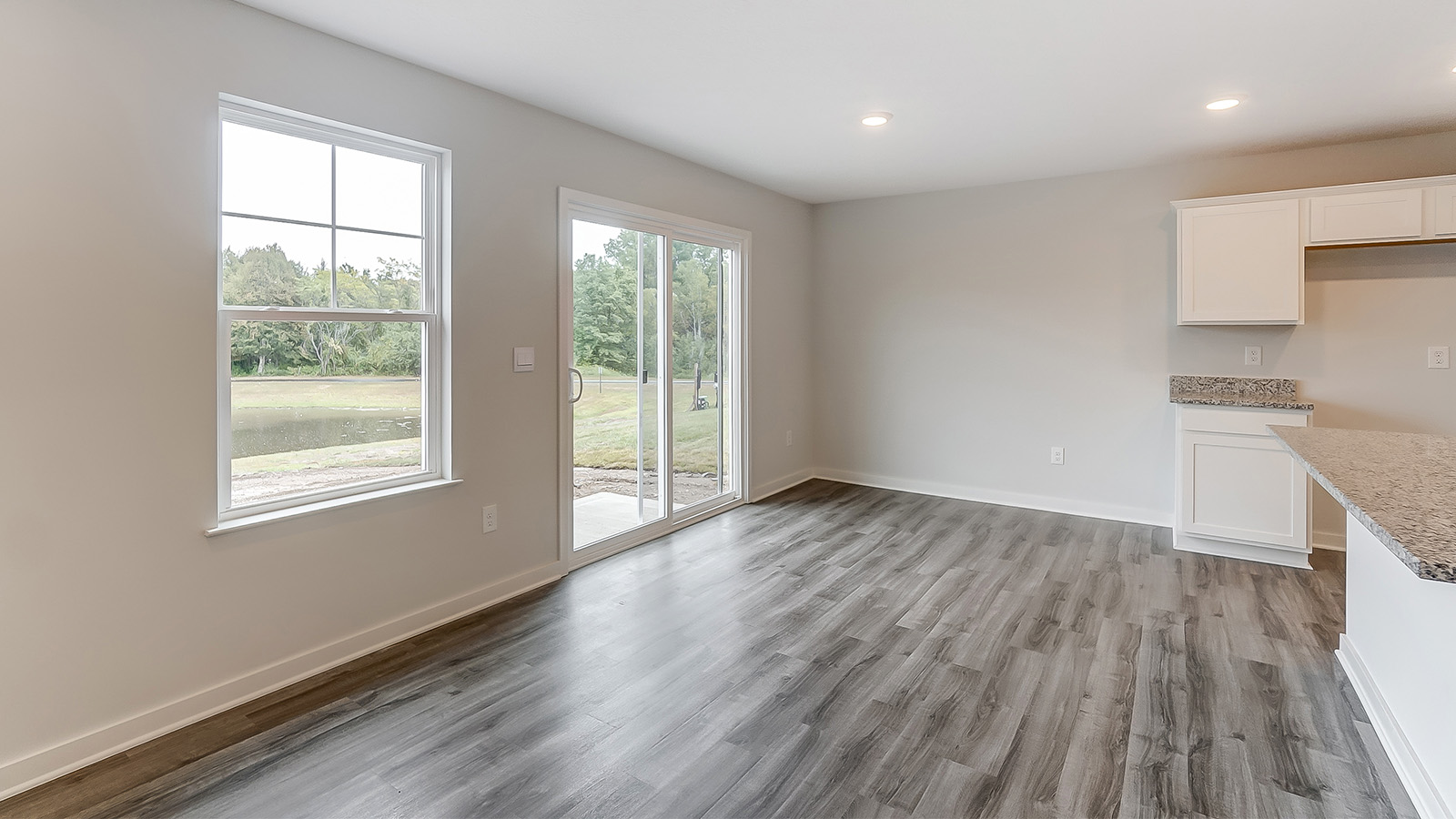 dining and rear sliding door