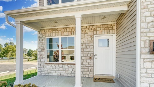 model home front porch