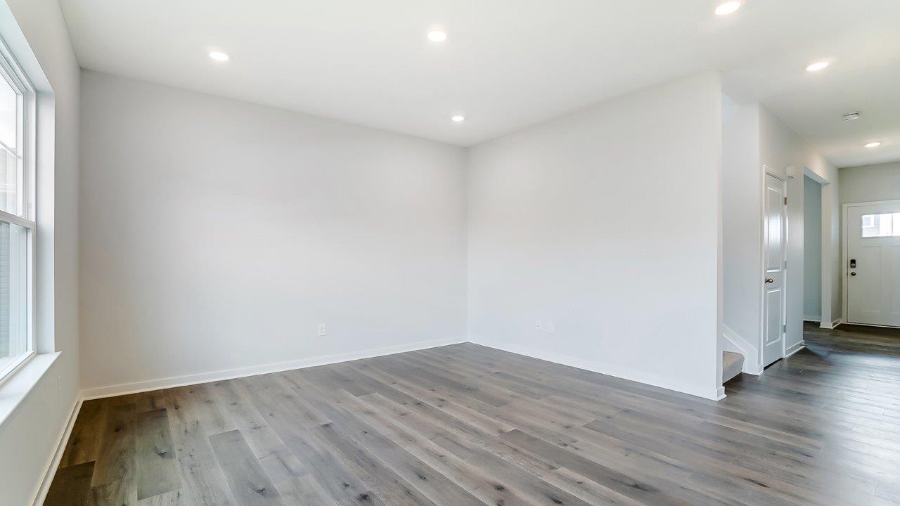 great room and foyer