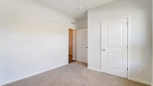second bedroom entry and closet