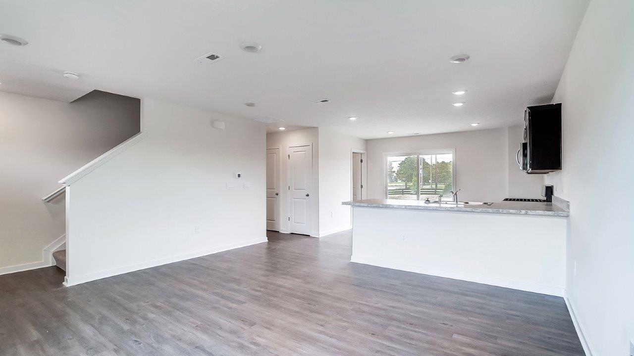 great room and kitchen