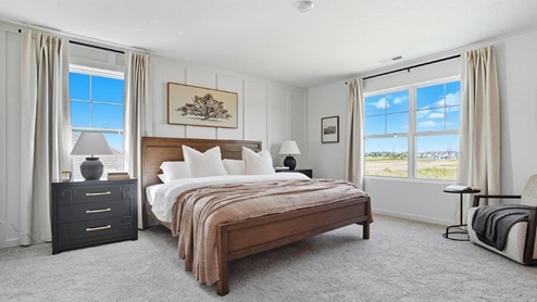 furnished primary bedroom
