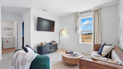 furnished flex loft with single window