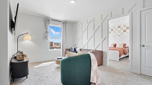 furnished flex loft with single window