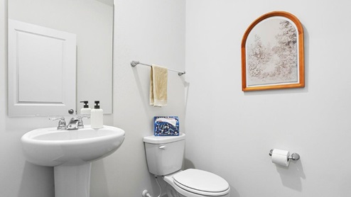 first floor powder room