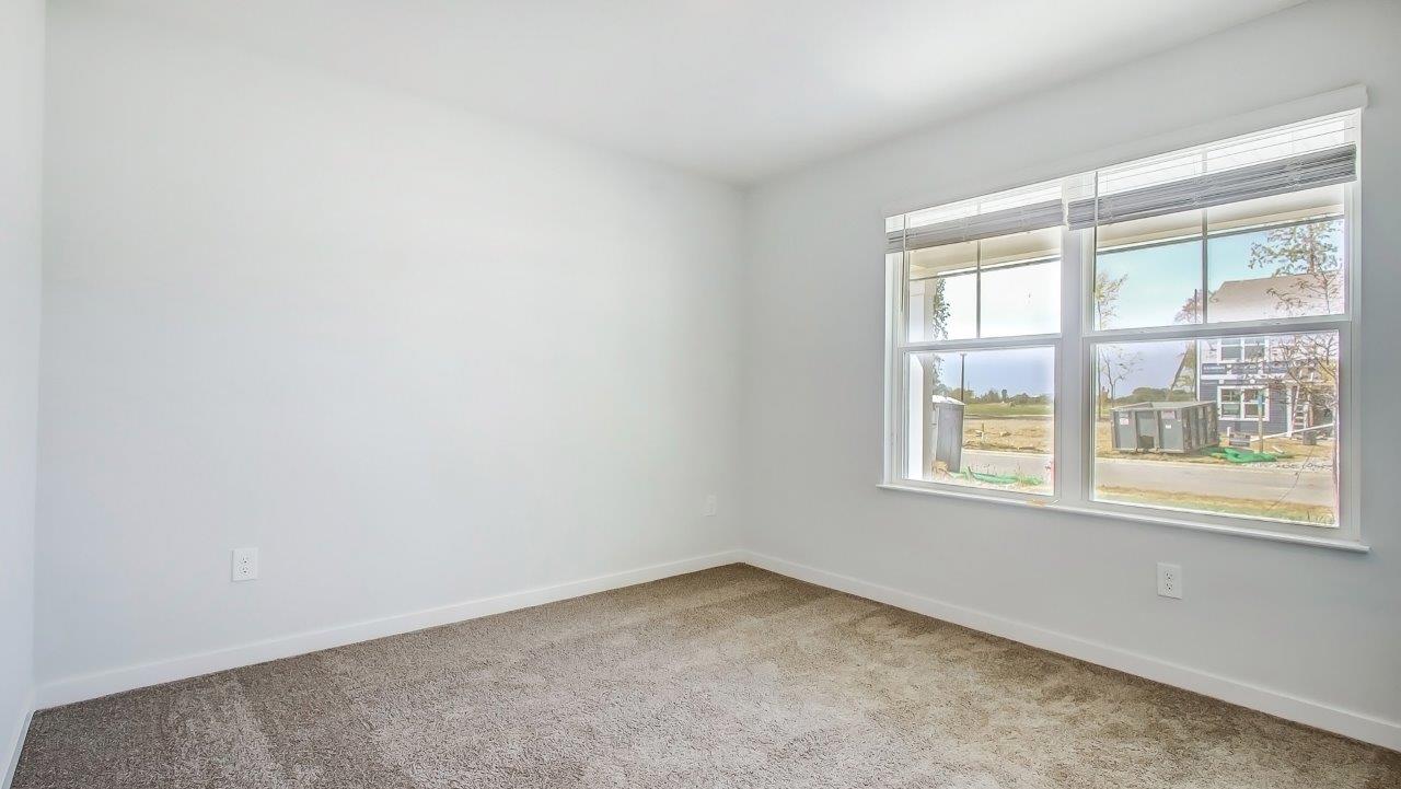 Third bedroom, flex-office, study, entertainment, game, craft room options in this D.R. Horton new construction home