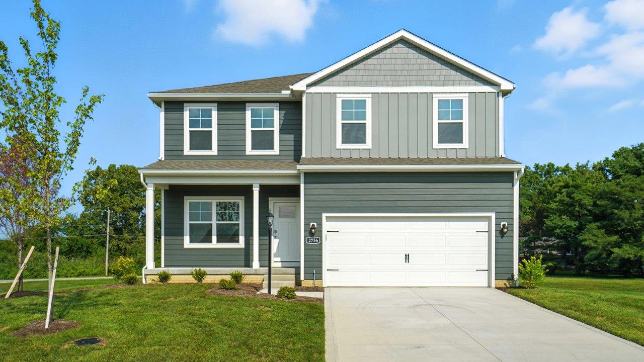 Street view Columbus, OH, Lansdown Farms By D.R. Horton one-story 4-bedroom, 2.5-bath, 2-car garage