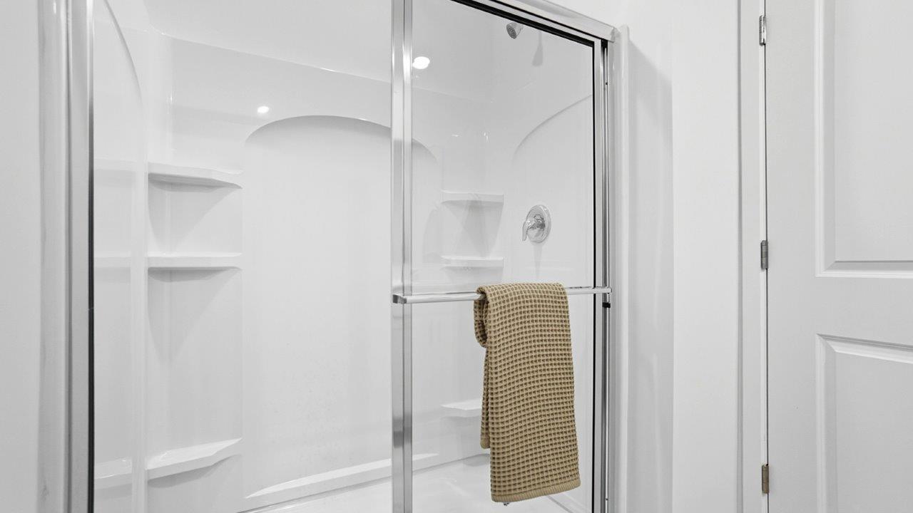 Stamford Bathroom 1 with white cabinets