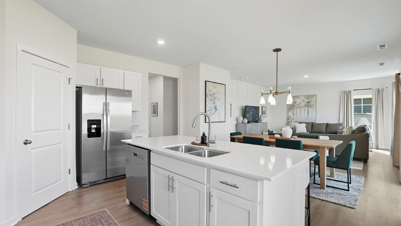 Stamford kitchen with white cabinets