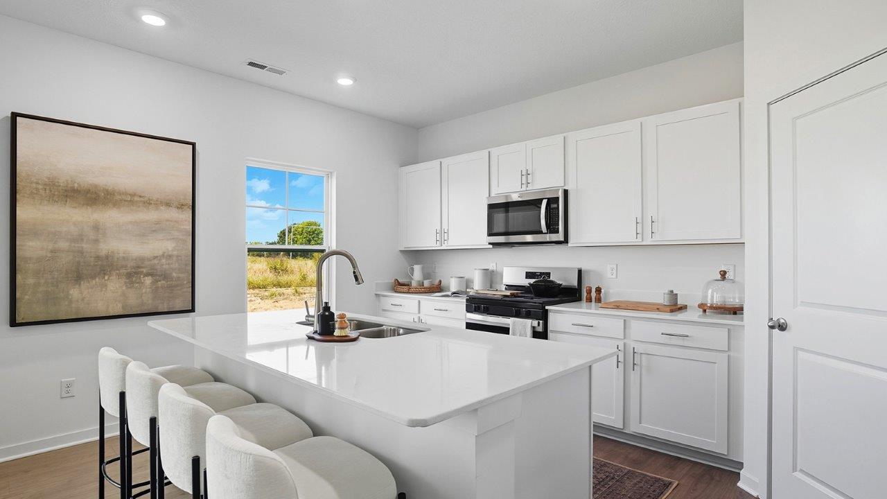Stamford Kitchen with white cabinets