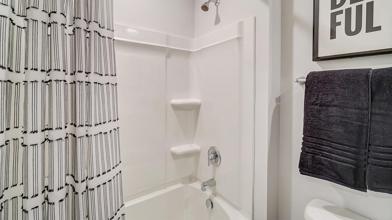 second full bath shower