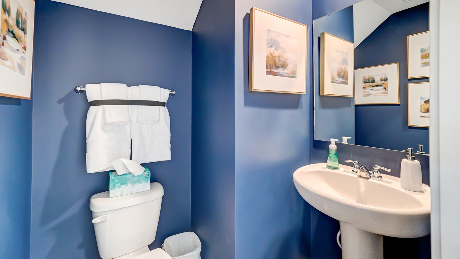 first floor powder room