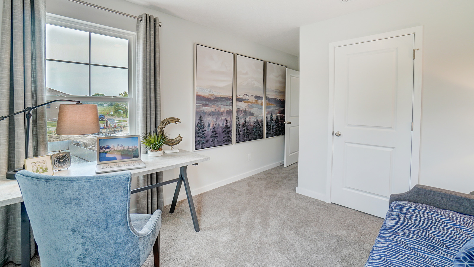 fourth bedroom with desk and chair