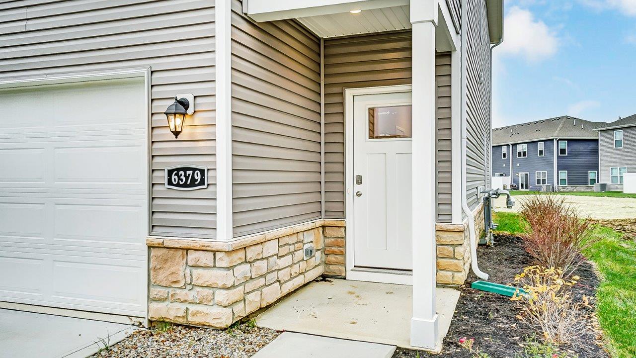 exterior townhome unit entry