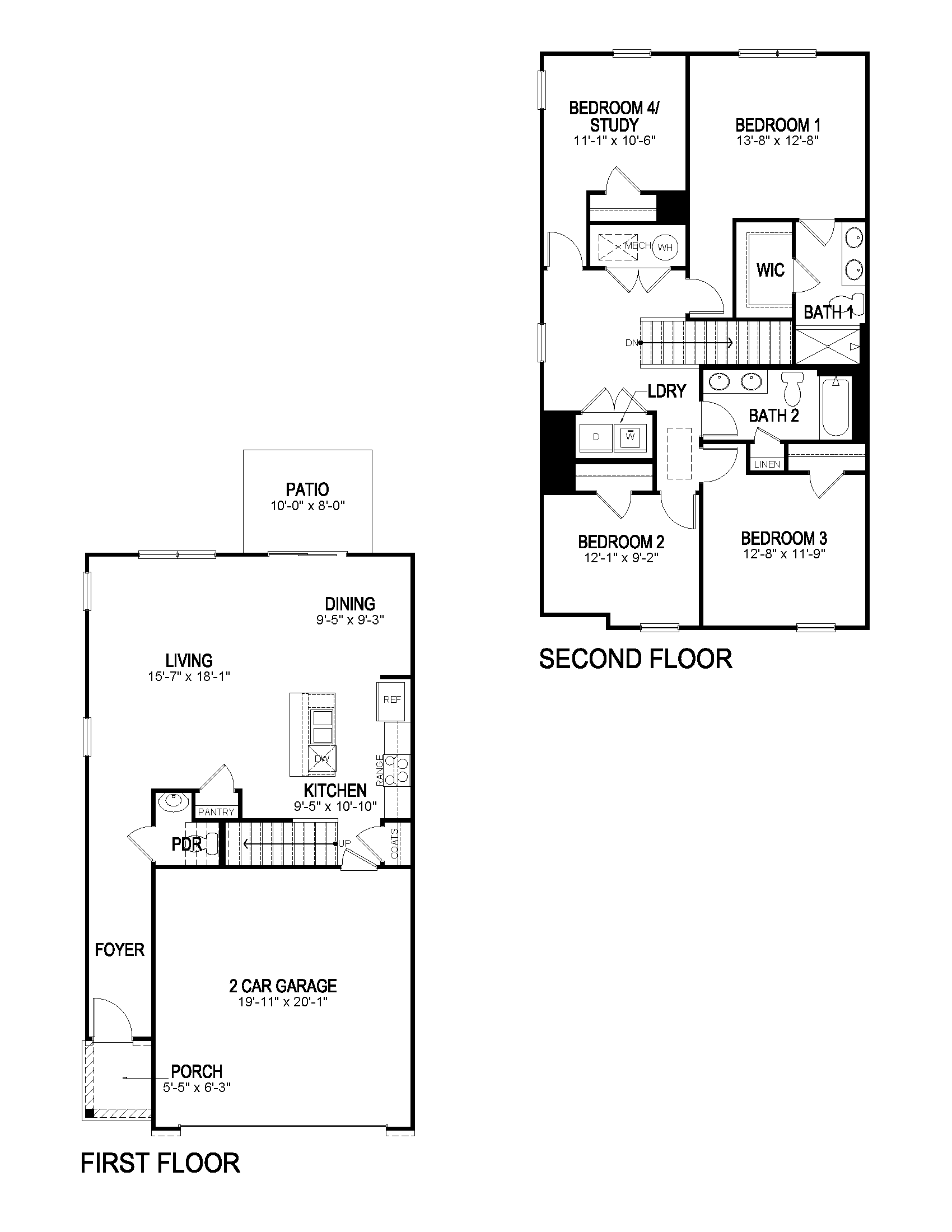 portsmouth townhome floor plan