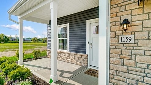 Maplewood Model Exterior Porch