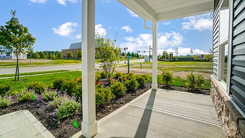 Maplewood Model Exterior Porch