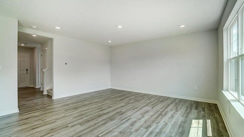 great room and foyer