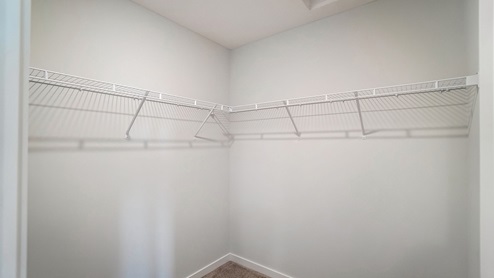walk in closet with wire shelving