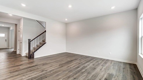 great room and foyer