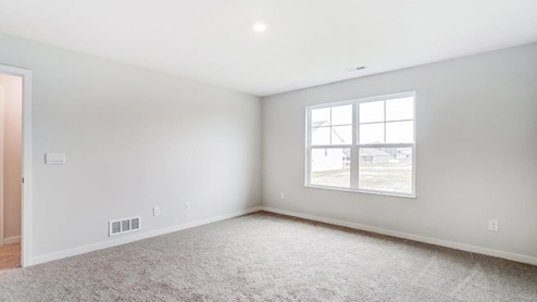 primary bedroom with double window