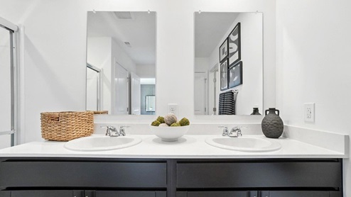 ensuite bath double vanity