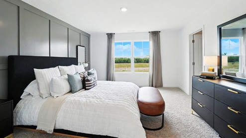 furnished primary bedroom