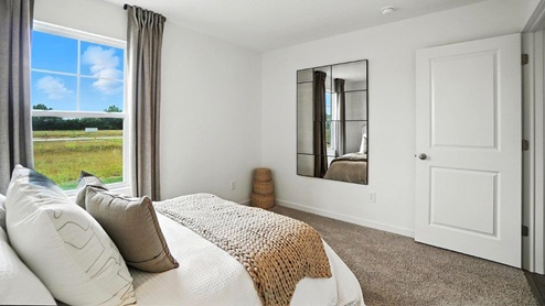 furnished first floor suite with single window and entry