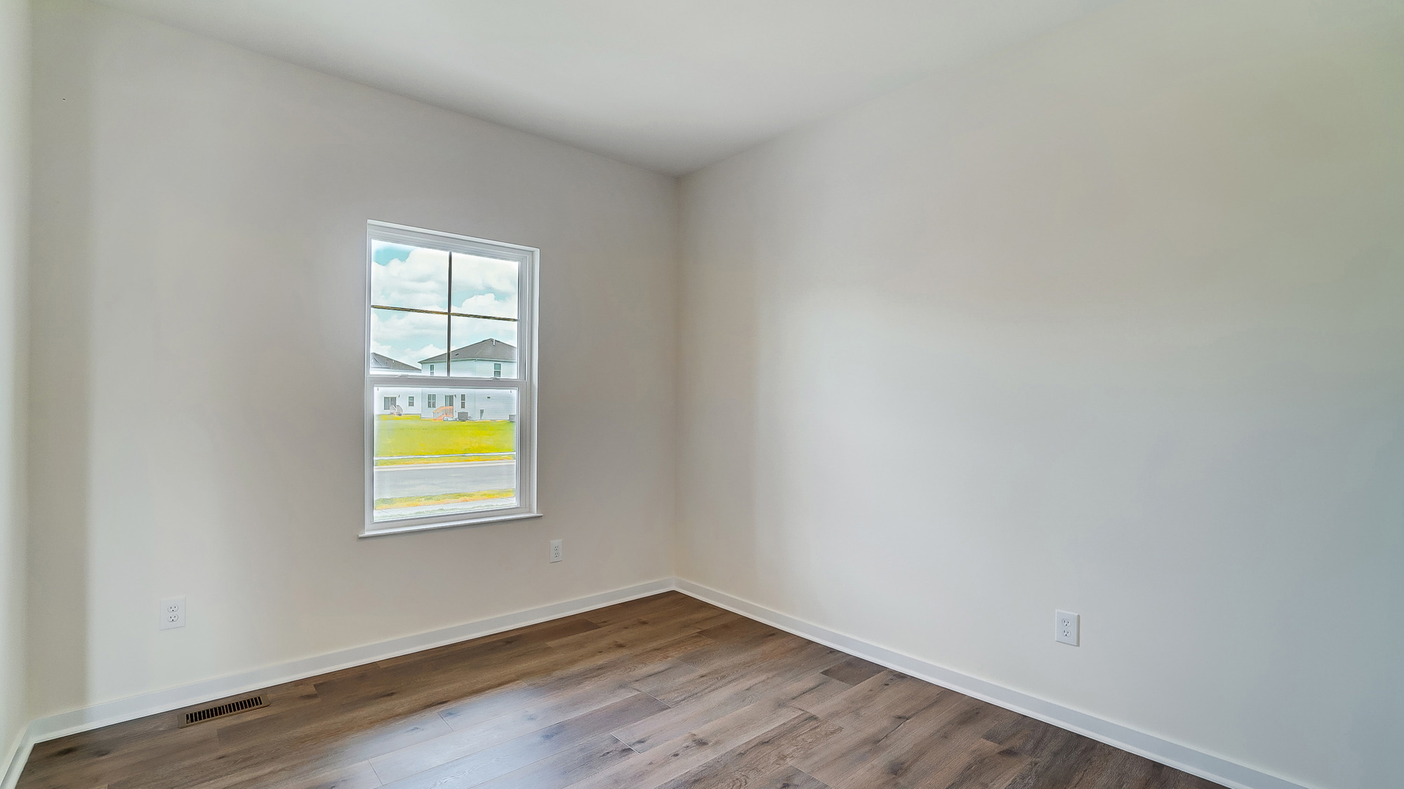 Formal dining room next to the entrance of the home
