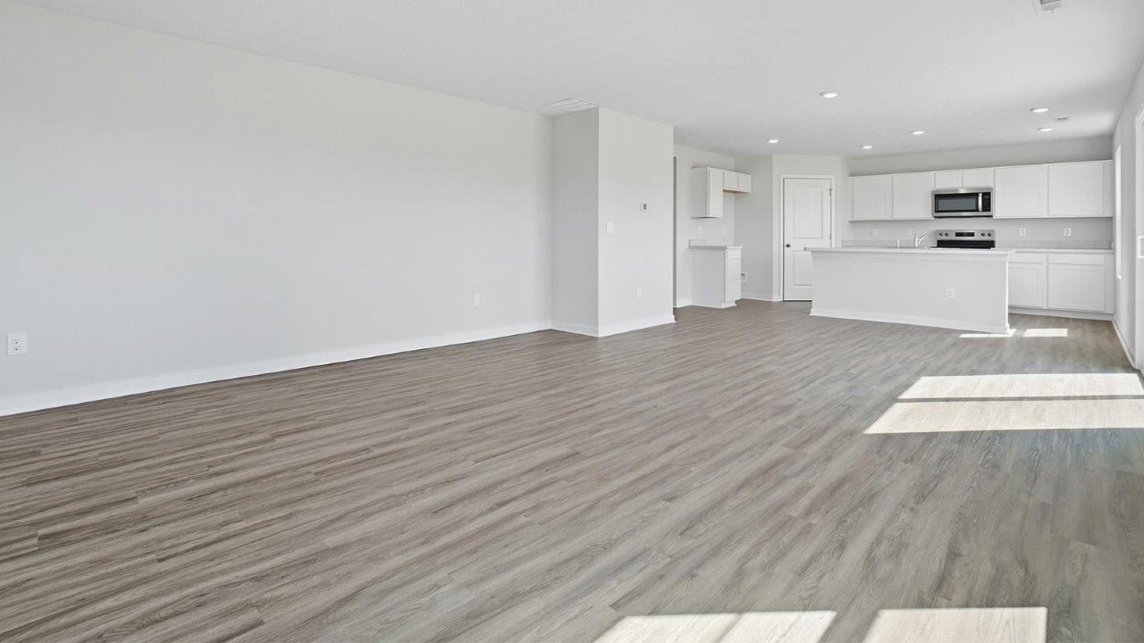 great room and kitchen