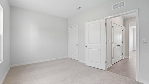 second bedroom closet and entry