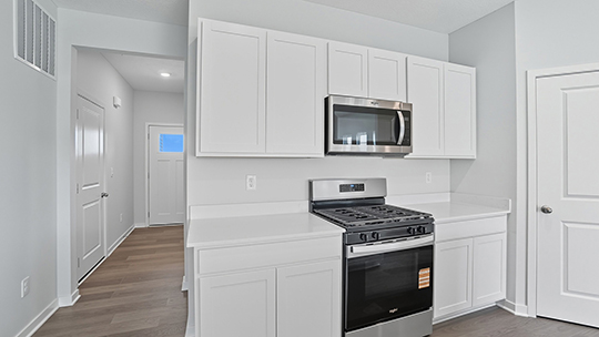 Arlington kitchen with white cabinets