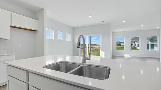 Arlington kitchen with white cabinets